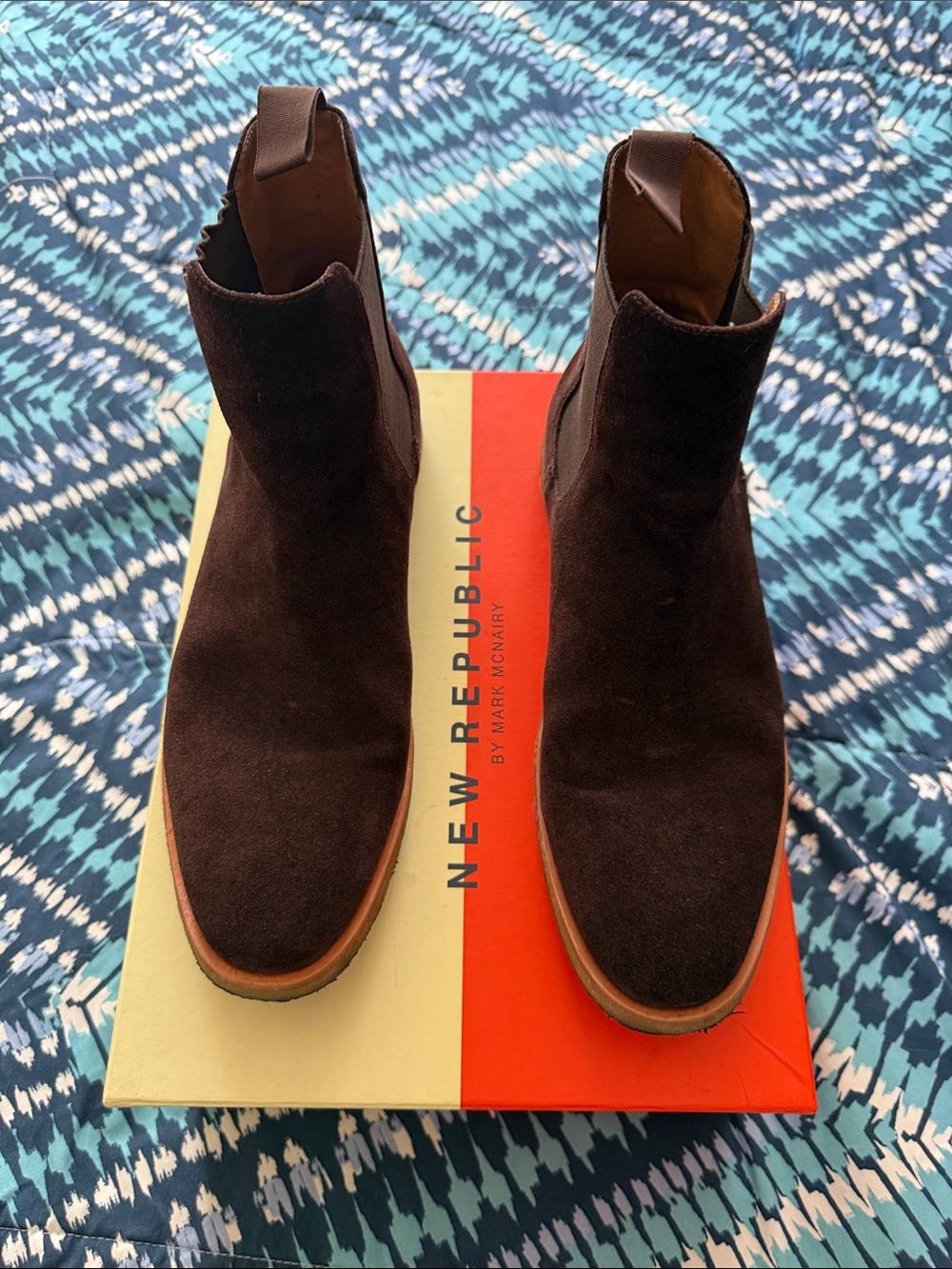Men’s Brown Suede Chelsea Boots New Republic
